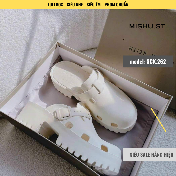 Dép sục bánh mì nữ đế cao TREND loại hộp cao cấp