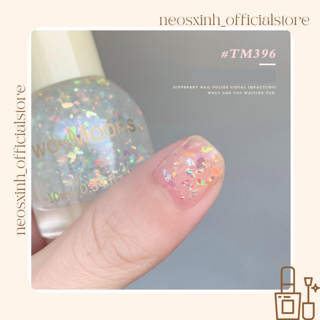 Sơn Móng Tay Twomoons Nhũ Kim Tuyến Trứng Cút 10ml - Neosxinh Nails