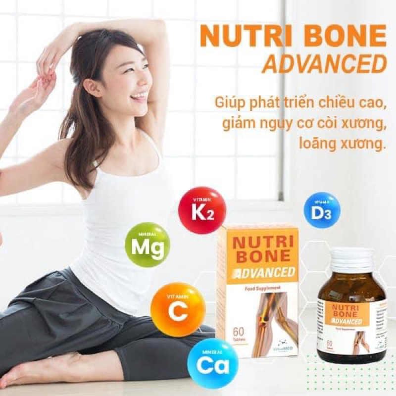 Viên bổ Canxi cao cấp NutriBone Advanced Hộp 60 viên