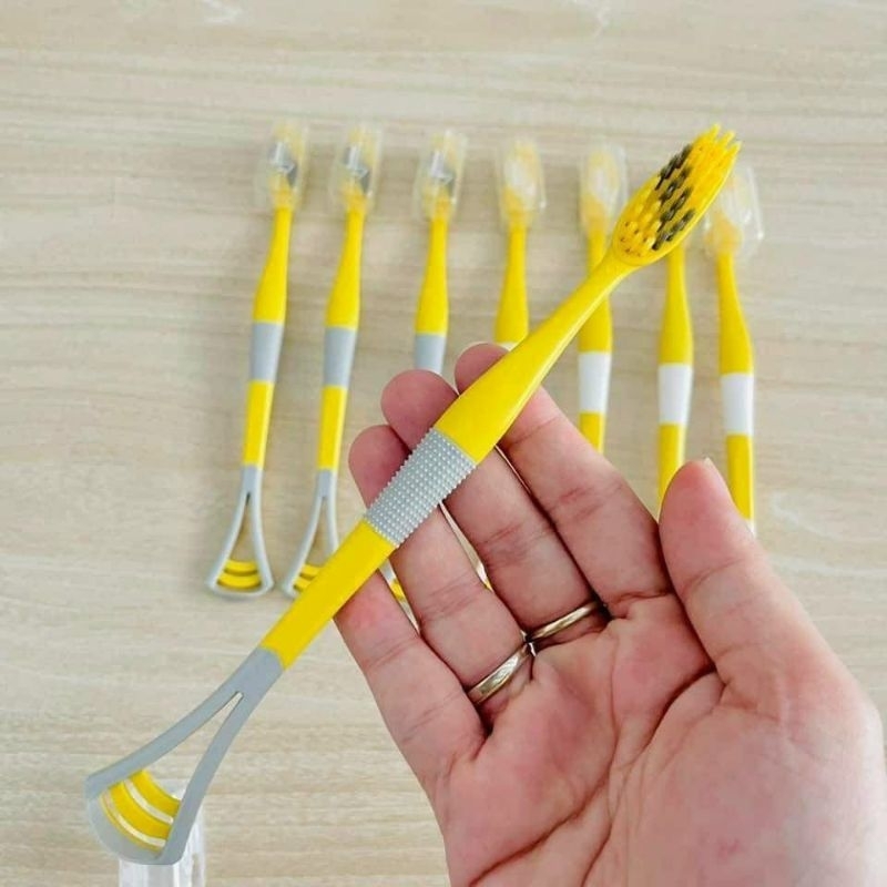 Bàn chải đánh răng vịt vàng hộp 8 cái