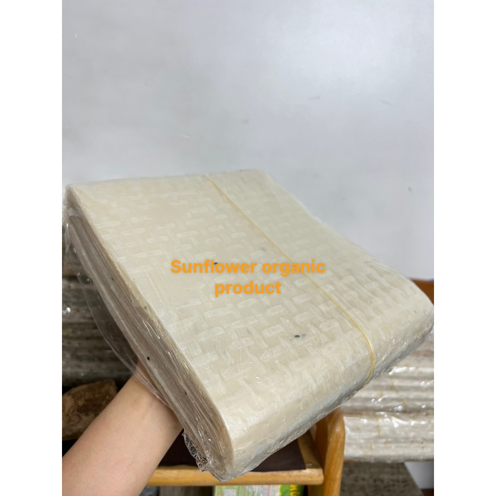 Xấp 100 cái bánh tráng gạo nhúng Phan Rang không mè dẻo ngon không rách 1,6kg