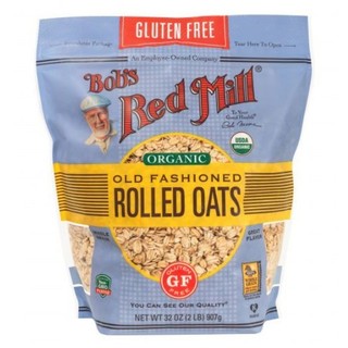 Yến mạch cán vừa hữu cơ không gluten bob's red mill 907g - gluten free rolled oats