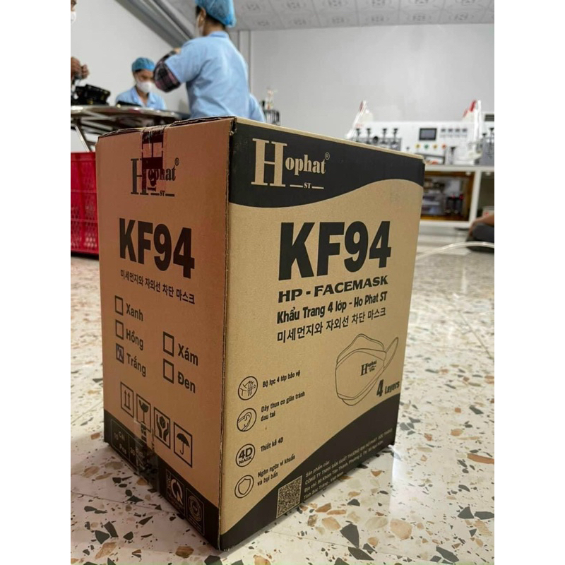 Khẩu Trang Y Tế 4 Lớp Kháng Khuẩn Hồ Phát