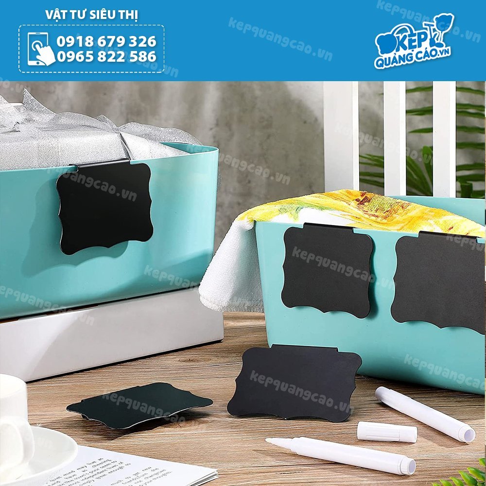Nẹp bảng đen viết phấn (Bút dạ) bằng nhựa, xóa siêu sạch dùng trong quầy kệ siêu thị, kho hàng.