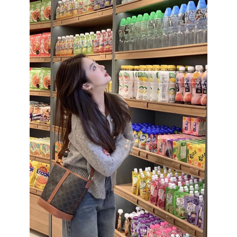 ÁO KHOÁC CADIGAN LEN XÁM Phong CÁCH HÀN QUỐC QC CAO CẤP