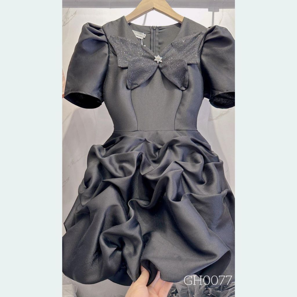 Váy tafta chân giật phồng - váy thiết kế - đầm dự tiệc