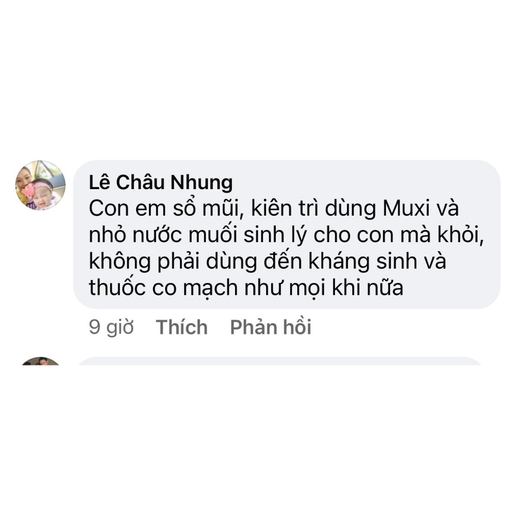 Siro MUXI - Hỗ trợ ngạt mũi, sổ mũi, viêm mũi, viêm xoang giúp khai khiếu, tiêu dịch, ấm đường hô hấp trên