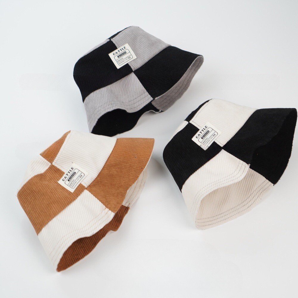 Mũ bucket vành cụp nam nữ nón tai bèo nhiều họa tiết thêu chữ phong cách Ulzzang