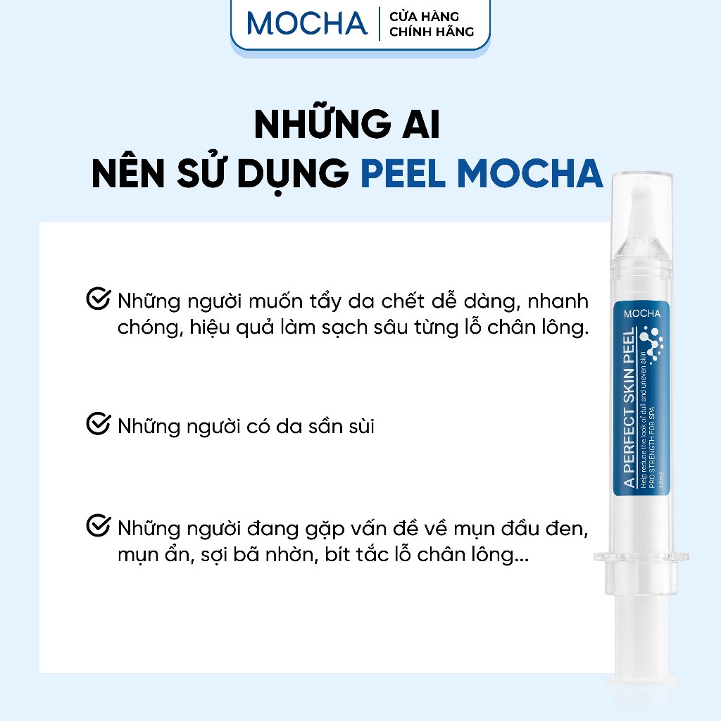 Peel Da Vi Tảo Retinol Mix Peel MOCHA, Tinh Chất Tái Tạo Da Sinh Học Tại Nhà 10ml x 2