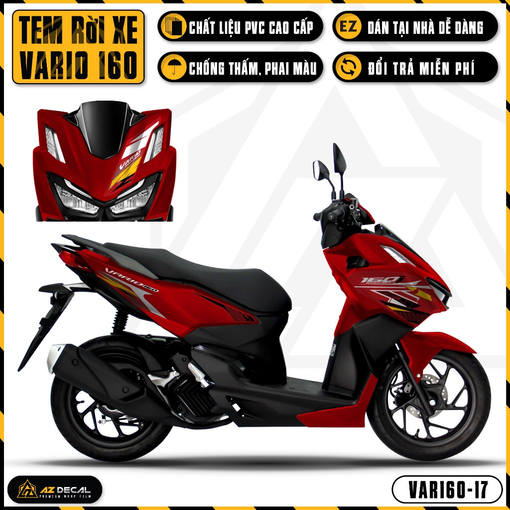 Tem Xe Vario 160 2023 Limited Edition | VAR160-17 | Team Decal Hình Dán Xe Máy Chống Nước Chống Xước