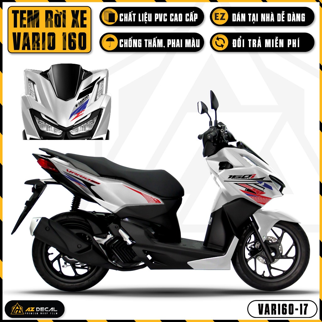 Tem Xe Vario 160 2023 Limited Edition | VAR160-17 | Team Decal Hình Dán Xe Máy Chống Nước Chống Xước