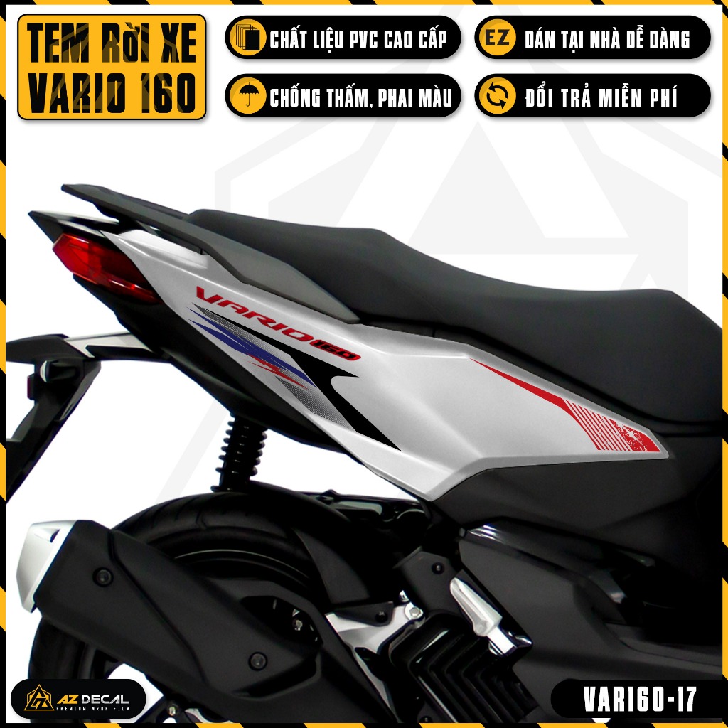 Tem Xe Vario 160 2023 Limited Edition | VAR160-17 | Team Decal Hình Dán Xe Máy Chống Nước Chống Xước