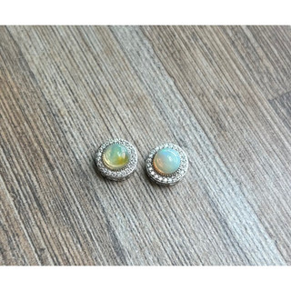 Charm bạc 925 đính Opal thiên nhiên