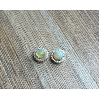 Charm bạc 925 đính Opal thiên nhiên