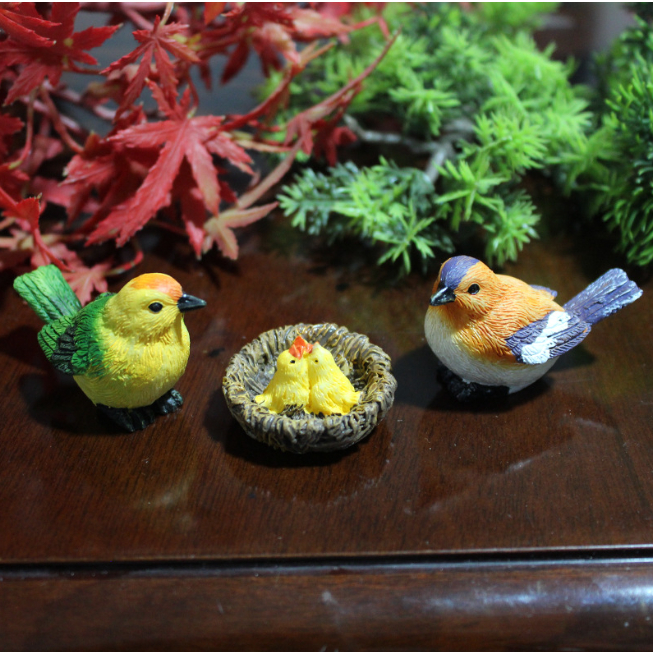 Mô hình chim làm tiểu cảnh, terrarium