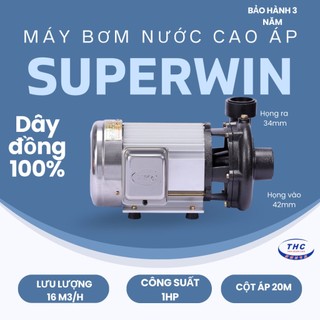 Máy bơm nước cao áp superwin 1hp - spw 750