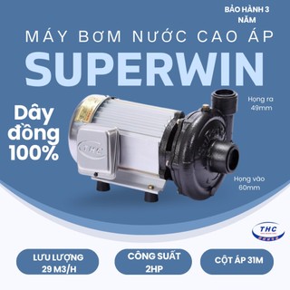 Máy bơm nước cao áp superwin 2hp - spw 1500