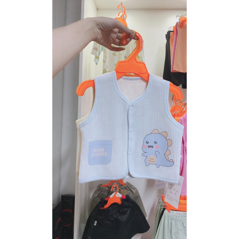 Áo gile nhung cho bé sơ sinh