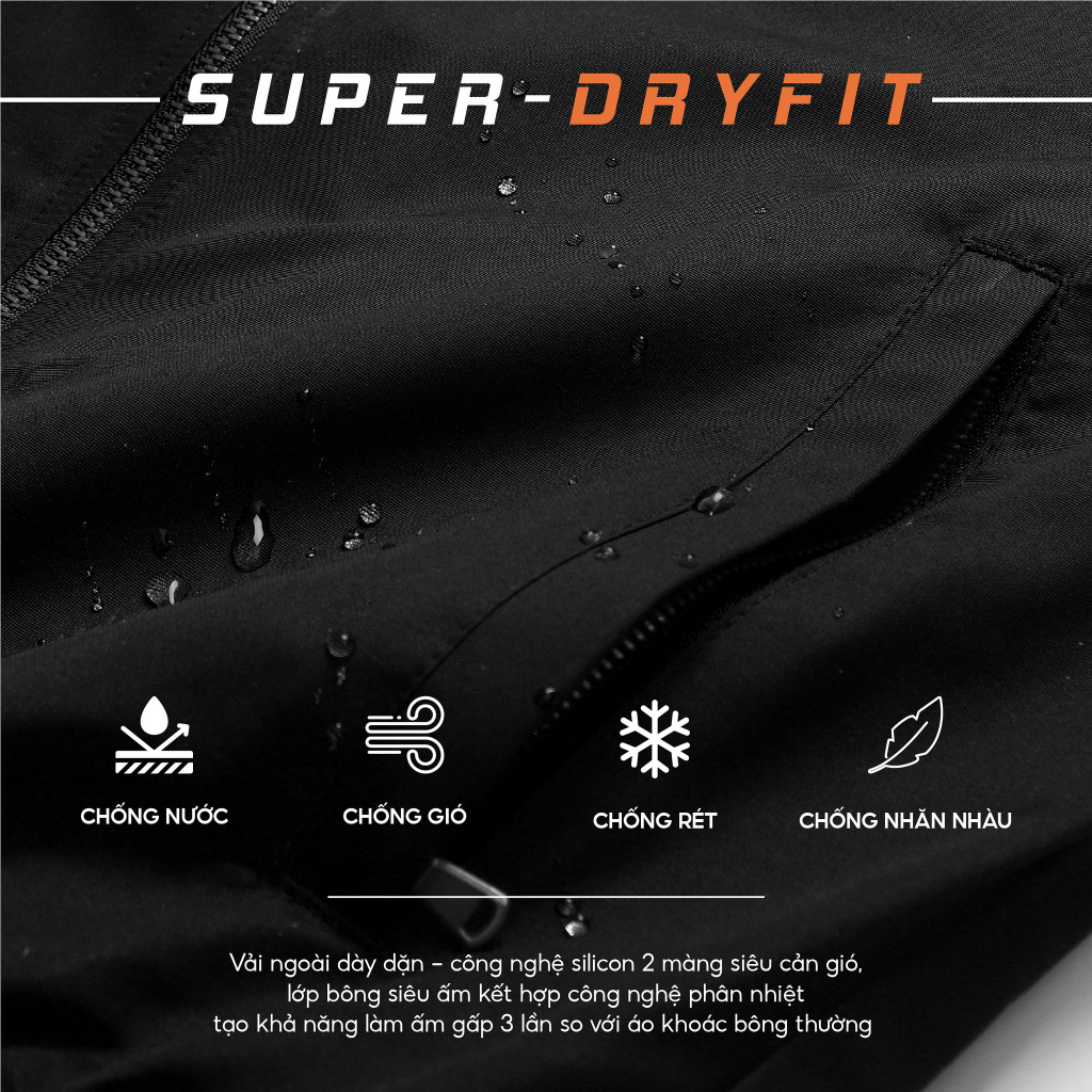 Áo Khoác Nam Lót Lông bomber GRAYHOMME, Áo khoác gió lót lông cổ bomber 2 lớp lót lông cừu - CU3006