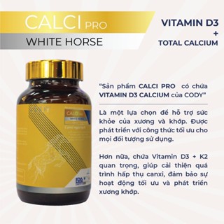 Viên uống canxi Ngựa bạch CODY - Calci Pro white horse