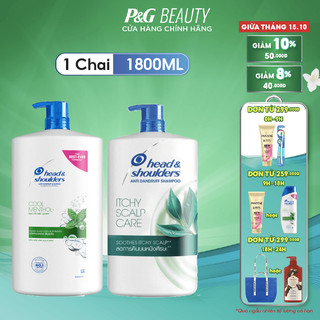 Dầu Gội HEAD&SHOULDERS chai 1800ml Bạc Hà Mát Lạnh / Da Đầu Ngứa: Bạc Hà Mùa Hè