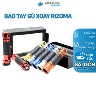 Bao tay xe máy gù xoay Rizoma nhôm CNC - 1 Cặp, bao tay phong cách