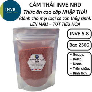 Bao 250G Cám Thái Inve 5/8 - 5.8 Thức ăn cá cảnh, cám cá lớn cá betta, cá 7 màu | Hingaostore.