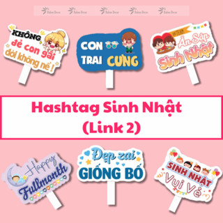 Hashtag cầm tay sinh nhật, biển chụp hình sinh nhật (link2)