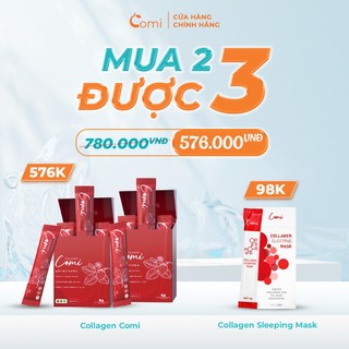 Liệu Trình 3 Hộp Collagen Comi Nhật Bản Chính Hãng, Giúp Làm Mờ Nám Sạm Trắng Sáng Da Toàn Diện