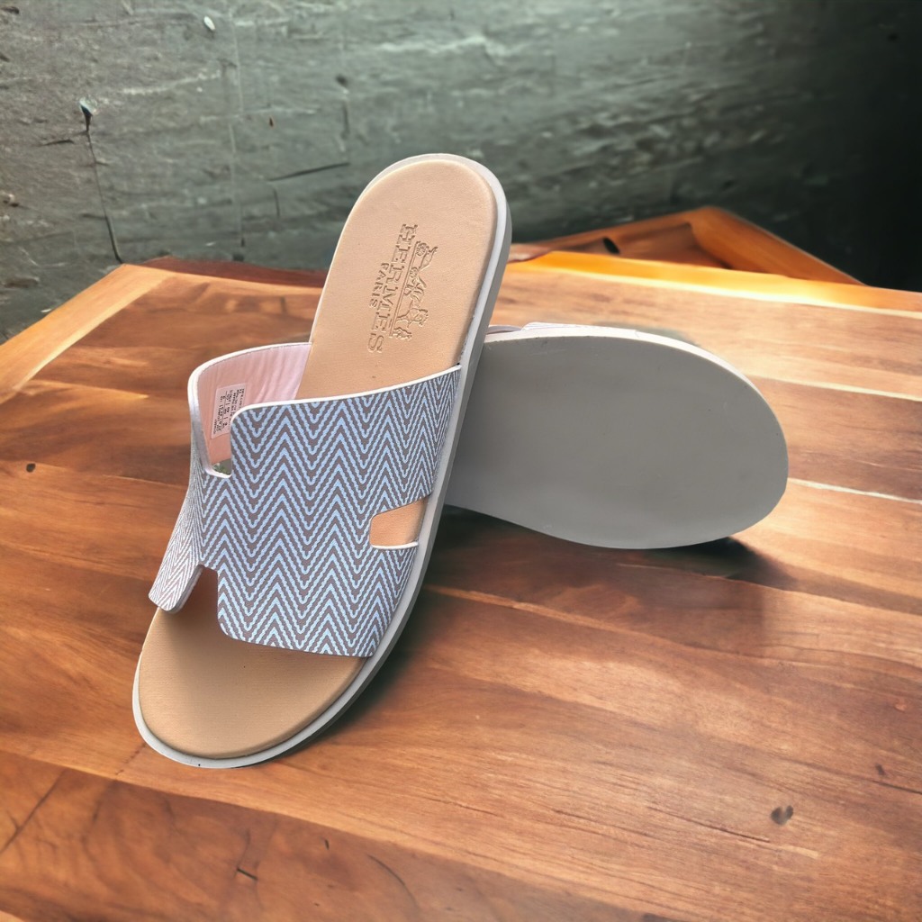 D10 Dép nam quai ngang chữ H đế cao su thời trang