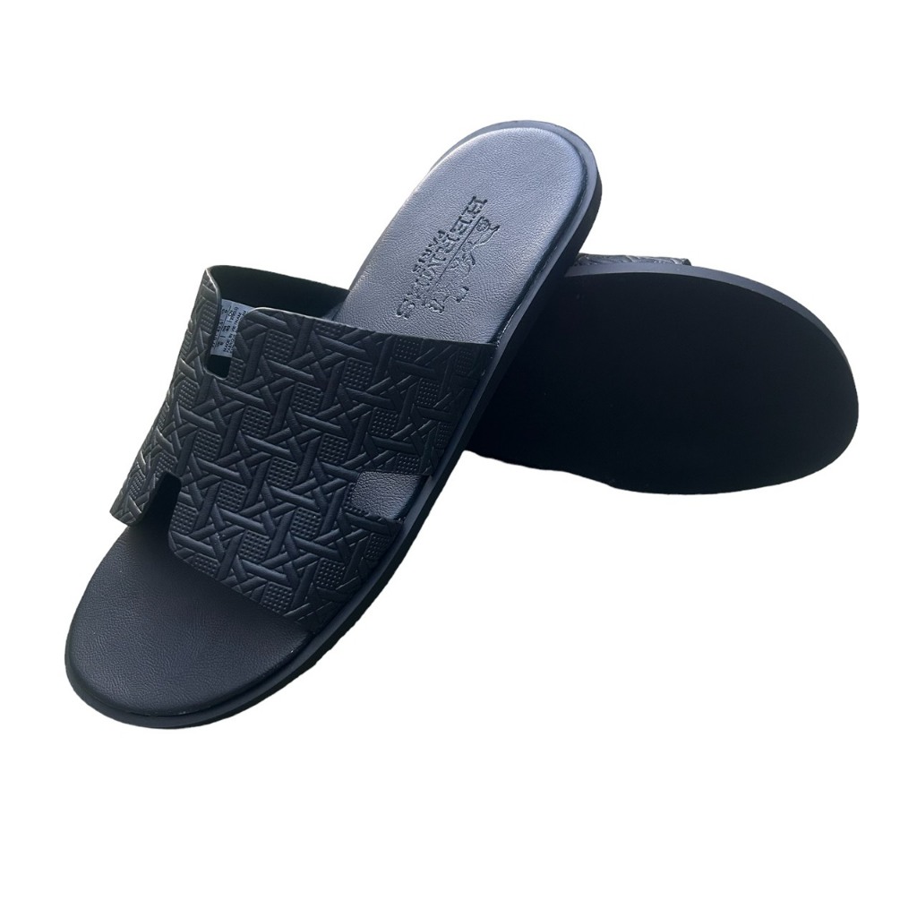 D10 Dép nam quai ngang chữ H đế cao su thời trang