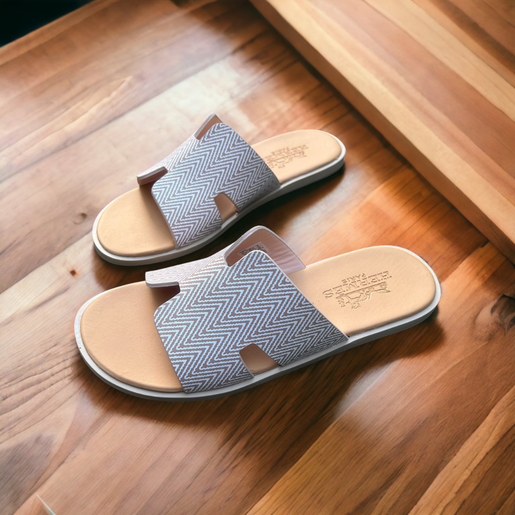 D10 Dép nam quai ngang chữ H đế cao su thời trang