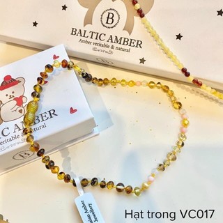 Vòng cổ hổ phách amber cho bé