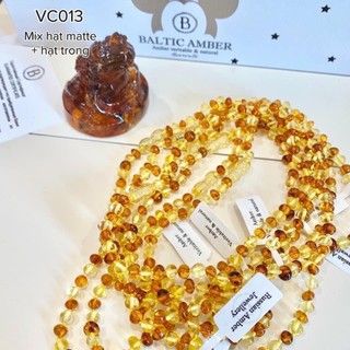 Vòng cổ hổ phách amber cho bé