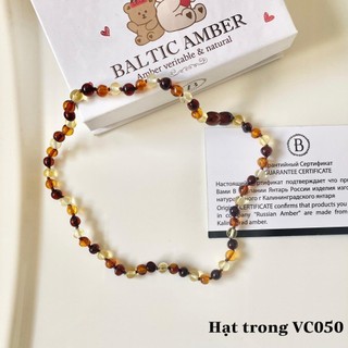 Vòng cổ hổ phách amber cho bé