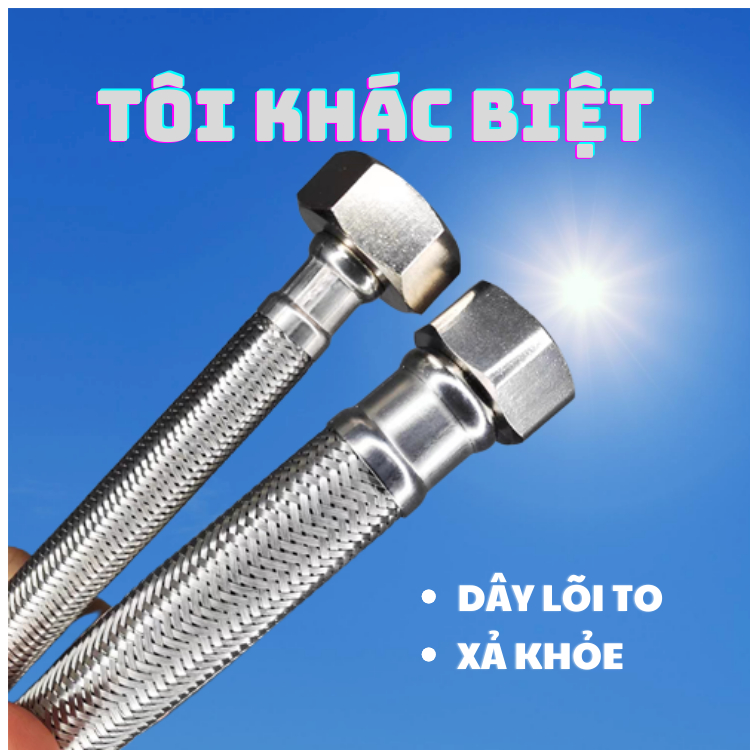 Dây cấp nước bồn cầu-Bình nóng lạnh-Máy giặt-Vòi sen