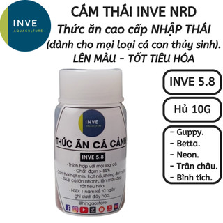 Hủ 10g cám thái inve 5/8 - thức ăn cá cảnh, cám cá lớn, cá 7 màu, cá betta, cá thủy sinh | hingaostore.