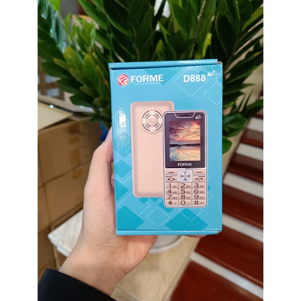 Điện thoại Forme D888 4G Viền thép , Pin khủng , Màn hình lớn - Hàng chính hãng