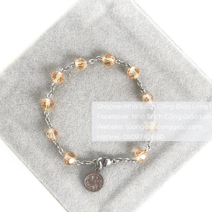 Vòng Mân Côi đeo tay phale - Tràng chuỗi Mân Côi 10 kinh - Quà tặng Công Giáo NSSG00031