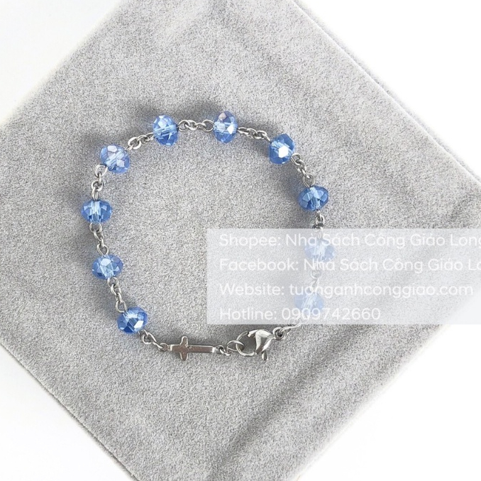 Vòng Mân Côi đeo tay phale - Tràng chuỗi Mân Côi 10 kinh - Quà tặng Công Giáo NSSG00031