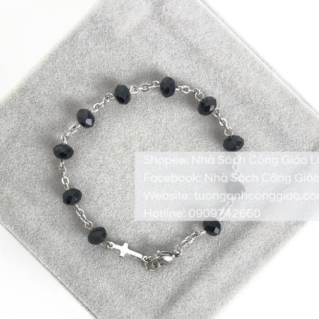 Vòng Mân Côi đeo tay phale - Tràng chuỗi Mân Côi 10 kinh - Quà tặng Công Giáo NSSG00031