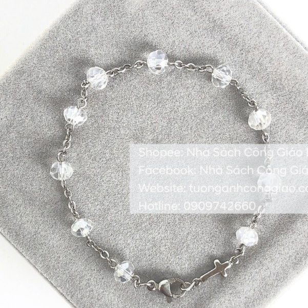 Vòng Mân Côi đeo tay phale - Tràng chuỗi Mân Côi 10 kinh - Quà tặng Công Giáo NSSG00031