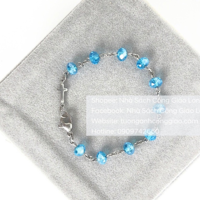 Vòng Mân Côi đeo tay phale - Tràng chuỗi Mân Côi 10 kinh - Quà tặng Công Giáo NSSG00031