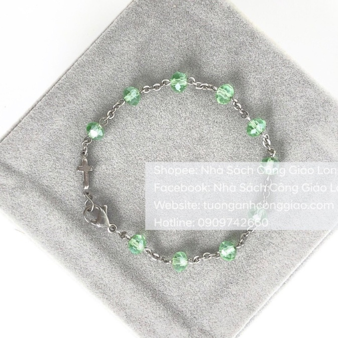 Vòng Mân Côi đeo tay phale - Tràng chuỗi Mân Côi 10 kinh - Quà tặng Công Giáo NSSG00031