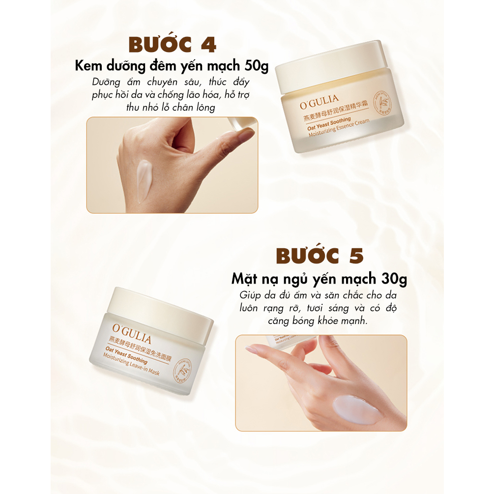 Bộ dưỡng da combo skincare chăm sóc da mặt trái bơ dưỡng ẩm trắng da, Bộ mỹ phẩm nội địa Trung tái tạo da 6 món LAPEU