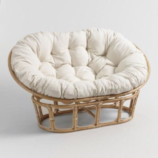 Ghế Mây Papasan đôi cao cấp dành cho bà bầu, mẹ và bé, ghế thư giãn, ghế lười song mây.