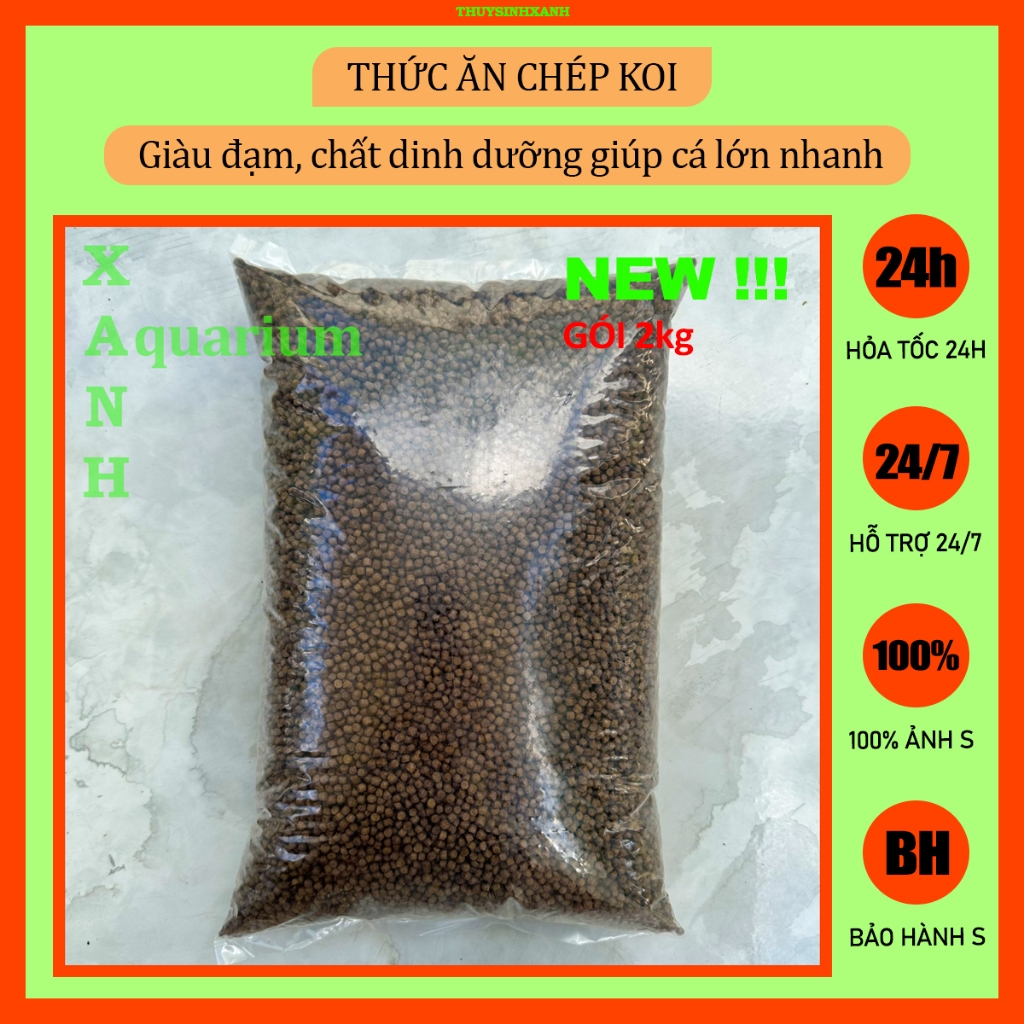 Thức ăn cá ba đuôi, chép cảnh 2kg