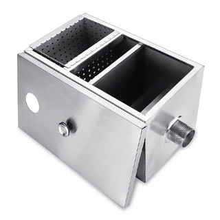 Bể tách lọc dầu mỡ gia đình inox 304, size S , lắp bếp gia đình, chung cư, quán cafe