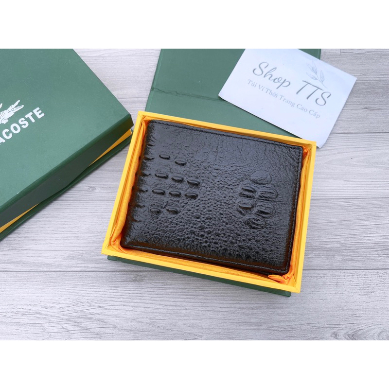 Bóp/ Ví Nam Da Thật 100% Dáng Ngang Full Hộp Làm Quà Tặng Cao Cấp