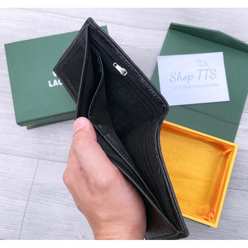 Bóp/ Ví Nam Da Thật 100% Dáng Ngang Full Hộp Làm Quà Tặng Cao Cấp